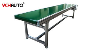 Montaj paketleme hattı için Mini bant konveyör yeşil pvc bant konveyör özelleştirilmiş gıda sınıfı eğimli konveyör - Product Image 3