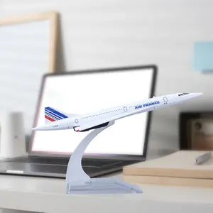 16cm1: 400スケールフランスコンコルドエアアロイダイキャスト飛行機モデル飛行機モデル飛行機飛行機おもちゃコレクションキッズギフト