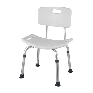 Shower Chair Aluminum Alloy With <b>Backrest</b> Adjustable Height For Elderly And Pregnant Women Bath Seat - Product Image 1