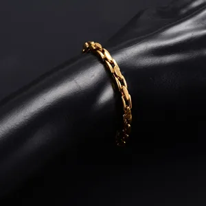 Chaîne de bracelet en acier inoxydable de 4,2 mm pour femmes et hommes, style punk rock, bijoux en métal épais, bracelet de cheville, chaîne de main - Product Image 4