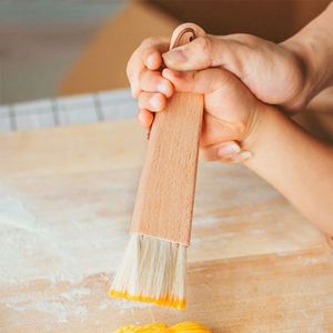 Natural Beech Wood Pastry Brush Soft Bristle Kitchen Brush for Baking and Cooking - Product Image 3