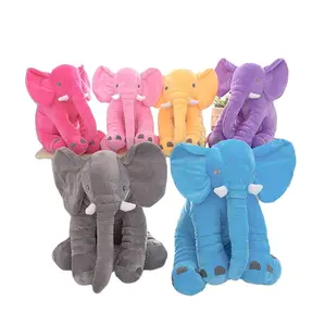 Custom Large elephant 24 inch soft pillows stuffed animal cute Plush Toys for kids holiday gift