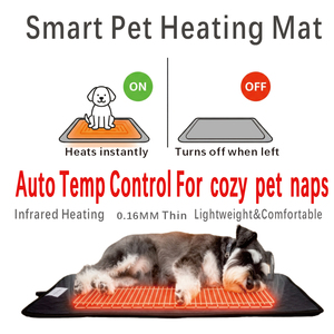 Almohadilla calefactora inteligente impermeable para mascotas, termostática, encendido y apagado automático cuando la mascota se sienta, calor infrarrojo lejano, directo de fábrica. - Product Image 4