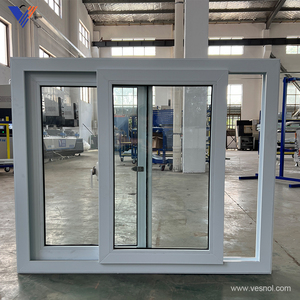 Fenêtres coulissantes en <span class=keywords><strong>PVC</strong></span> série 60, anti-poussière, isolation thermique, faciles à nettoyer, modernes, pour salons, studios industriels, rénovations de maisons - Product Image 1