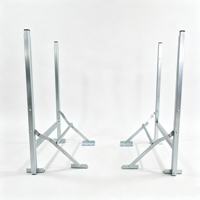 Pieds de table pliables en métal réglables en hauteur, pieds de table télescopiques, pieds de table extensibles 29/39 pouces