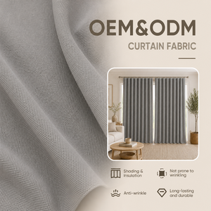 Tela de Cortina de Poliéster Resistente a las Arrugas y con Efecto de Sombreado ColosTex OEM ODM, Tela de Color Sólido en Rollo - Product Image 1
