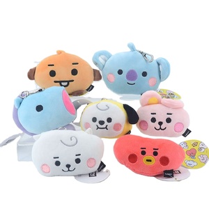 Nuevo Llavero Kpop Barato de Peluche Suave de Grupo de Chicos Coreanos, Colgante con Foto Digital, Diseño de Dibujos Animados de Pony y Galleta, Forma 3D - Product Image 1