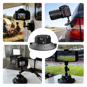 Support de caméra d'action étanche de 6 pouces avec ventouse en alliage d'aluminium et silicone, détection de pression, léger et durable - Product Image 1