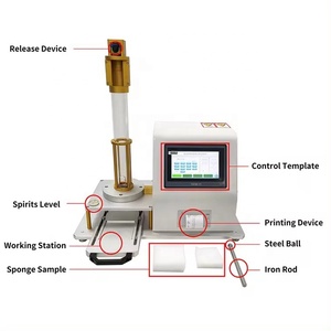 Testeur de rebond de boule tombante en mousse plastique, machine de test de rebond de mousse de matelas ISO8307 ASTM D3574 - Product Image 4