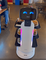 Robot Serveur Intelligent de Livraison de Repas 2026 MiCity à Prix Usine avec Charge Utile de 30 kg, Navigation Automatique, Robot de Restaurant, Contrôle à Distance par APP