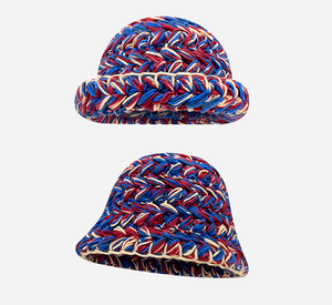 Gorros de Punto Cálidos de Invierno con Diseño Floral, Gorros Tejidos a Mano para Unisex, para Esquí, Pesca, Ciclismo, Viajes Diarios - Product Image 1