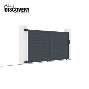 Porte battante en métal de découverte Cadre en alliage d'aluminium enduit de poudre imperméable écologique Clôture extérieure moderne inspirée de la <span class=keywords><strong>nature</strong></span> - Product Image 6