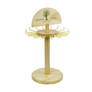Espositore Girevole da Banco per Portachiavi, Supporto in Ferro e Acciaio per Negozi, Casa, Gioiellerie e Contenitori - Product Image 2