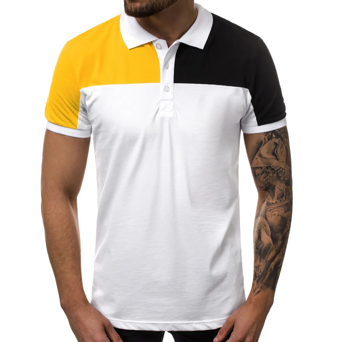 T-shirt polo à col rabattu unisexe, vêtement élégant et décontracté, chemises de golf, logo personnalisé, à la mode, couleurs assorties,