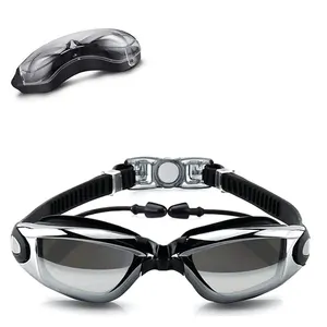Óculos para natação, sem vazamento, anti-neblina, proteção uv, triatlo, óculos de natação com caixa de proteção gratuita, atacado