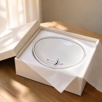 Assiette de service moderne en mélamine blanche, sans danger pour les aliments, incassable, passe au lave-vaisselle, légère, pour la maison, la cuisine, la salle à manger, le restaurant