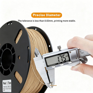 خيوط طباعة ثلاثية الأبعاد جديدة وملونة من PRINTROO، إصدارات جديدة، قطر 1.75 مم، وزن 1 كجم/لفة، خيوط بلاستيكية PLA للطابعات ثلاثية الأبعاد، قضبان بلاستيكية، خيوط PLA بمظهر الخشب - Product Image 3