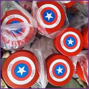 BM Capitán América Peso ajustable Mancuernas de hierro fundido cubiertas de goma-Brazos Entrenamiento Fitness Mancuernas para gimnasio en casa - Product Image 5