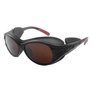 Lunettes de sécurité laser Opt, monture noire, lentille de 2 mm, transmission de 15 %, protection anti-rayonnement 532 nm 1064 nm pour les yeux - Product Image 1