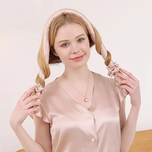 Diadema rizadora sin calor para dormir, rizador de pelo de seda de morera 100% para ondas - Product Image 4