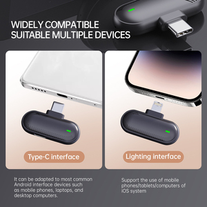 Micrófono Lavalier Inalámbrico Circular Portátil SX19 para Grabación de Video, Tipo Magnético, Conector Tipo C, Cancelación de Ruido para Teléfonos Celulares - Product Image 4