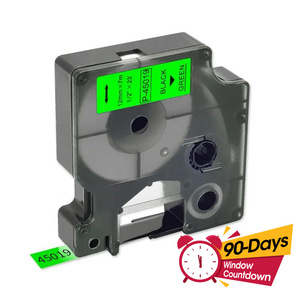 Compatible estándar D1 S0720590 45019 impresión negro sobre verde 12mm * 7m cinta de etiquetas autoadhesiva para fabricantes de etiquetas <span class=keywords><strong>DYMO</strong></span> <span class=keywords><strong>LabelManager</strong></span> - Product Image 2