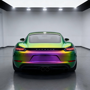 Nouveauté Film vinyle pour <span class=keywords><strong>voiture</strong></span> caméléon TPU haute brillance résistant aux intempéries vert orange rose dégradé Couverture complète pour tous les modèles de voitures - Product Image 6