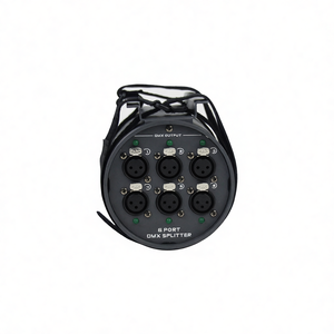 Divisor DMX de 6 Puertos <span class=keywords><strong>Vshow</strong></span>, Amplificador de Señal con 512 Salidas para Luces de Escenario DJ - Product Image 2