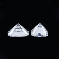5 karat 9x11mm Radyant Kesim Beyaz DEF/GH Berraklık VVS  Parlak Kesim Beyaz Mozanit Ham Taş Gevşek Taş