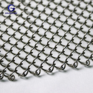 ผ้าม่านตาข่ายสแตนเลสกั้นเป็นโซ่สำหรับสำนักงานแผ่นกั้นหน้าจอตกแต่งด้วยบริการตัดตามแบบ - Product Image 5