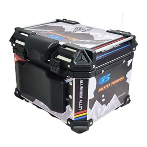 Caja Trasera Universal <span class=keywords><strong>para</strong></span> Motocicleta de 55L, Caja Trasera <span class=keywords><strong>para</strong></span> <span class=keywords><strong>Casco</strong></span> con Cerradura - Product Image 2