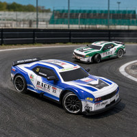 Voiture RC de cascade et de drift à l'échelle 1:20, contrôle sans fil 2.4G 5 canaux, construction métallique, chargeur inclus pour le plaisir familial en intérieur et en extérieur