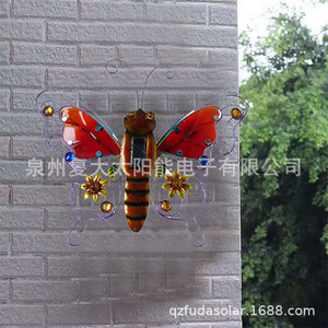 Lámpara Solar de Pared con Forma de Mariposa, Decoración de Jardín LED, Iluminación Exterior de 12V - Product Image 4