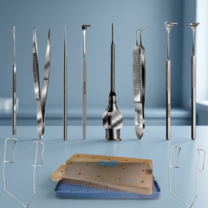 Kit de Instrumentos Quirúrgicos Surtechs para Extracción de Cuerpos Extraños Oculares, Manual, Acero Inoxidable Alemán, Certificado CE, Herramientas de Cirugía Oftálmica - Product Image 2