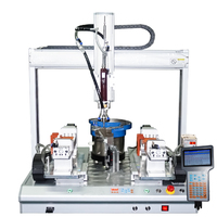 Machine de distribution automatique de bureau contrôlée par PLC, 3 axes, avec moteur à engrenages, pompe et valve anti-goutte, programmable pour l'artisanat