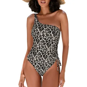 Women Swimwear One shoulder Bikini One Piece Swimsuit Luxury Swimwear Beachwear