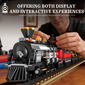 Bloques de Construcción de Modelo de Locomotora de Vapor ZY 66806 para Niños de 5 a 7 Años, Material Ecológico, Ensamblaje DIY, Adorno - Product Image 3