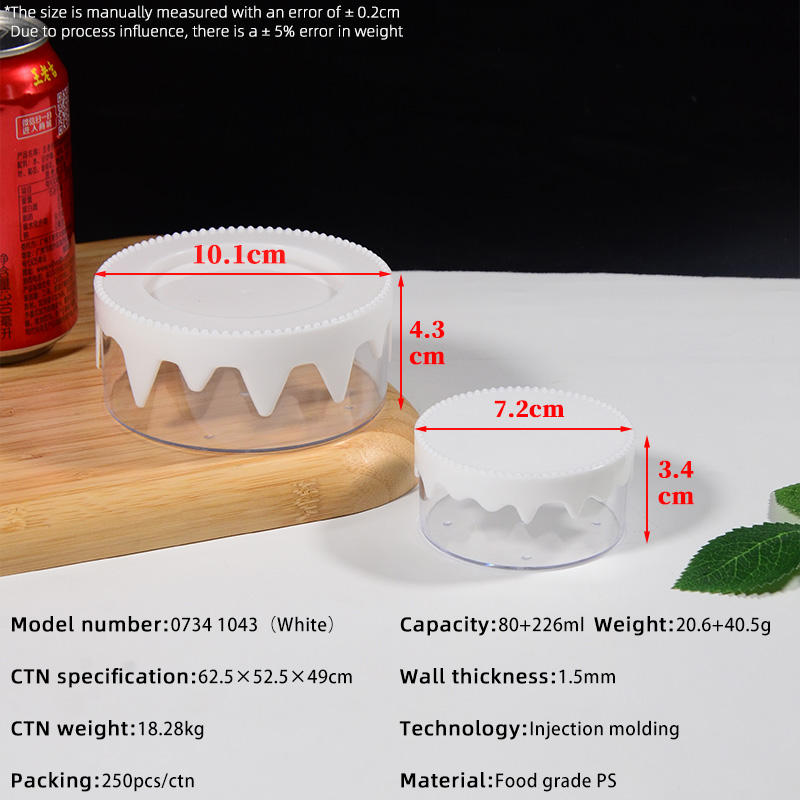 7,2*3,4 cm 10,1*4,3 cm Blanc