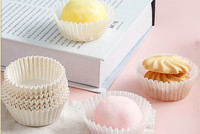 Moules à cupcakes en papier sulfurisé enduit de silicone jetables, forme tulipe, 5*3.8cm 4.5*3.5cm, emballage pour cupcakes