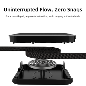 Câble de charge USB rétractable Type C vers Type C 240W OEM ODM, ignifuge et ultra fin - Product Image 4