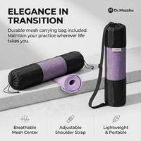 Tapete de Yoga de Alta Calidad de 5mm, Fácil de Transportar, Ligero, Plegable, con Correa de Transporte, Ecológico, Antideslizante, Sin Olor, de Goma