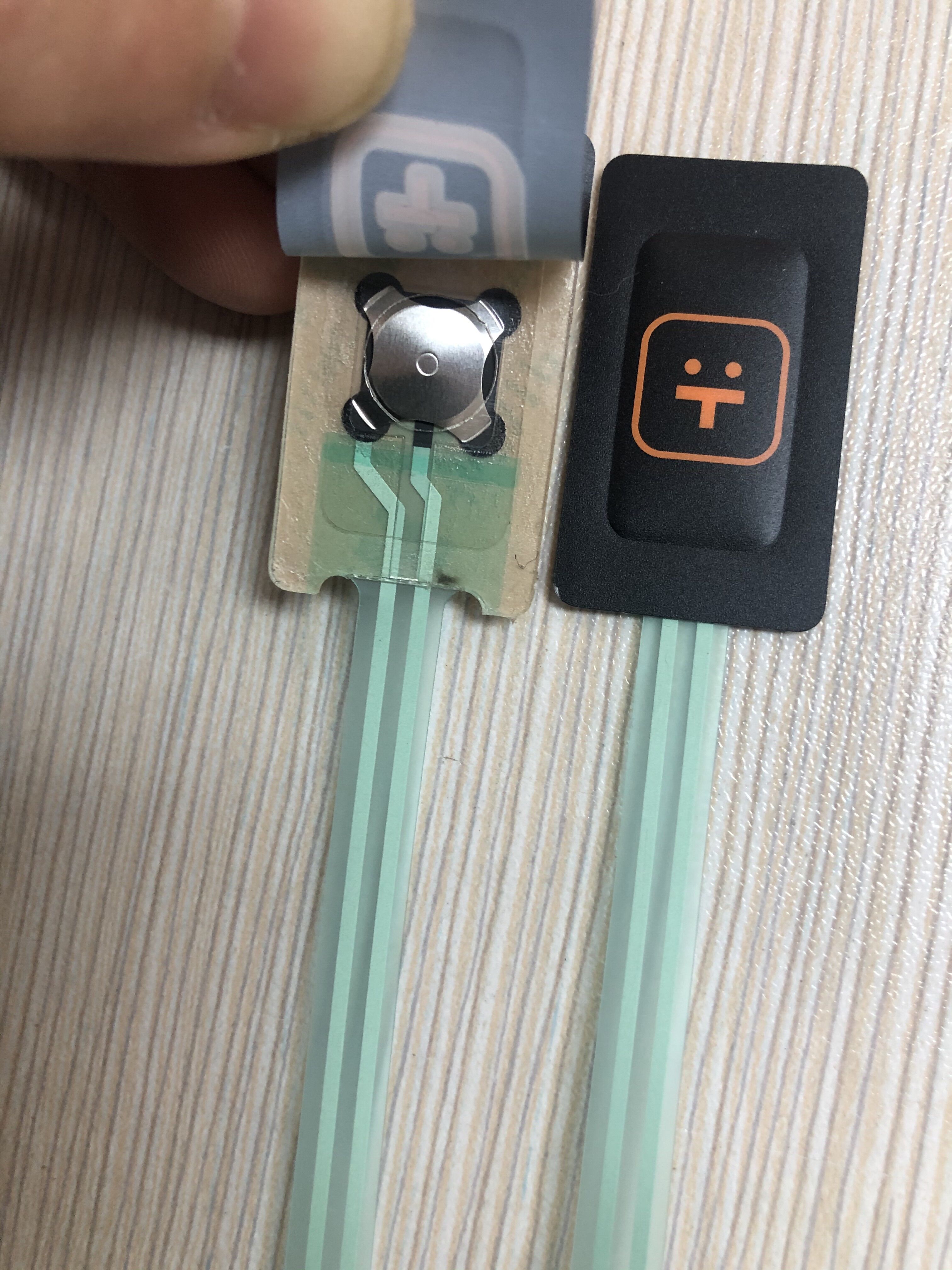 One button embossing key membrane switch keypad  with 3M467 adhesive