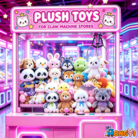 Peluche en gros pour lieux de jeux intérieurs, poupée de dessin animé adorable de 8 pouces, récompense pour machine à griffes et stand de cadeaux