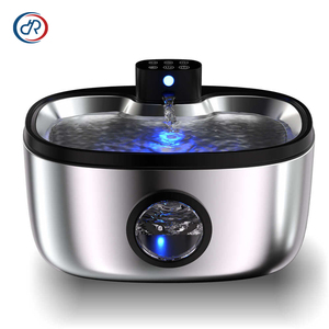 Fontaine à eau pour animaux de compagnie en acier inoxydable sans fil avec stérilisation UVC, fontaine à eau intelligente pour chien, distributeur d'eau silencieux pour chat, fournisseur OEM - Product Image 1