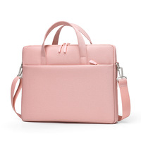 Sac pour ordinateur portable et tablette en polyester durable, résistant aux chocs et aux tremblements de terre, pour femmes, 14 pouces, 16 pouces, fin, avec logo imprimé