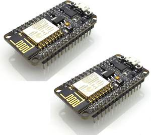 Aismartlink 2 PCS ESP8266 <span class=keywords><strong>ESP</strong></span> 12E <span class=keywords><strong>NodeMCU</strong></span> CP2102 Placa de Desarrollo Módulo Serial de Código Abierto Herramienta Integrada Eficiente - Product Image 1