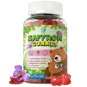 Оптовая продажа от производителя: Премиальные жевательные конфеты с шафраном, капсулы с экстрактом пальметто для детей, жевательные конфеты с экстрактом шафрана, жевательные конфеты с шафраном для детей, GABA - Product Image 1