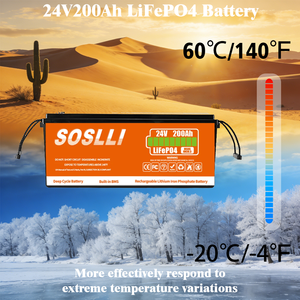 롱 라이프 SOSLLI 25.6V 200Ah 리튬 배터리 팩 5.12kWh 태양광 가로등 시스템 교통 모니터링 백업 전원용 - Product Image 3