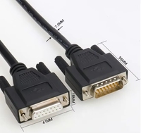 Câble Wavelink personnalisé avec connecteur D-SUB DB9 DB15 DB25 DB50 mâle vers femelle, câble RS232 pour ordinateur HDTV