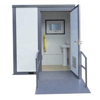Toilettes préfabriquées mobiles d'extérieur en panneaux sandwich, design moderne, écologiques et longue durée de vie, vente en gros directe usine
